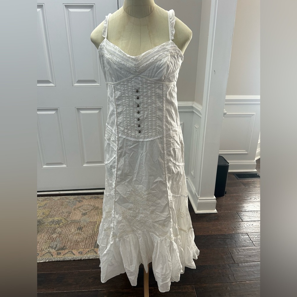 Karen Millen Embroidered Ruffle Dress
